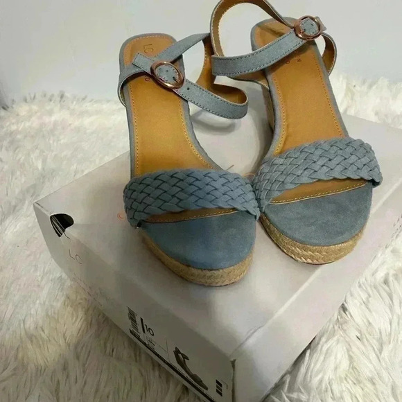 Size 10 Lauren Conrad summer heel wedges. - Picture 3 of 10